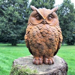 Beautiful cast iron owl | Garden Statue | Oehoe