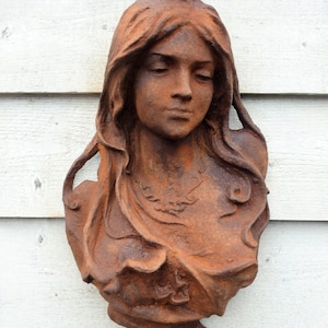 Wall relief of young woman - Art Nouveau style