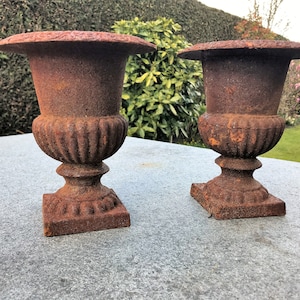 A pair of charming garden vases - Jardinières - Classic urns