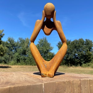 Abstract garden statue &quot;Relax 2&quot; | Cast iron statue |.