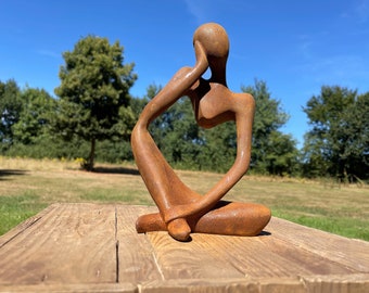 Abstract garden statue &quot;Relax 3&quot; | Cast iron statue |.