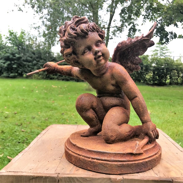 Amor | Gusseiserne Skulptur |  Engel