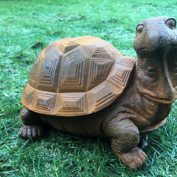 Large Garden Turtle Statue Etsy