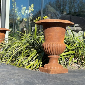 Pair of beautiful French garden vases - Jardinières - Classic urns