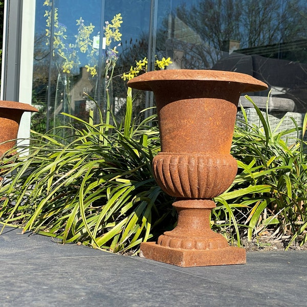 Paire de beaux vases de jardin à la française - Jardinières - Urnes classiques