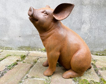 Cast iron pig - Cast iron garden statues - Piglet