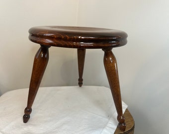 vintage wood step stool milking stool wooden plant stand wooden stool