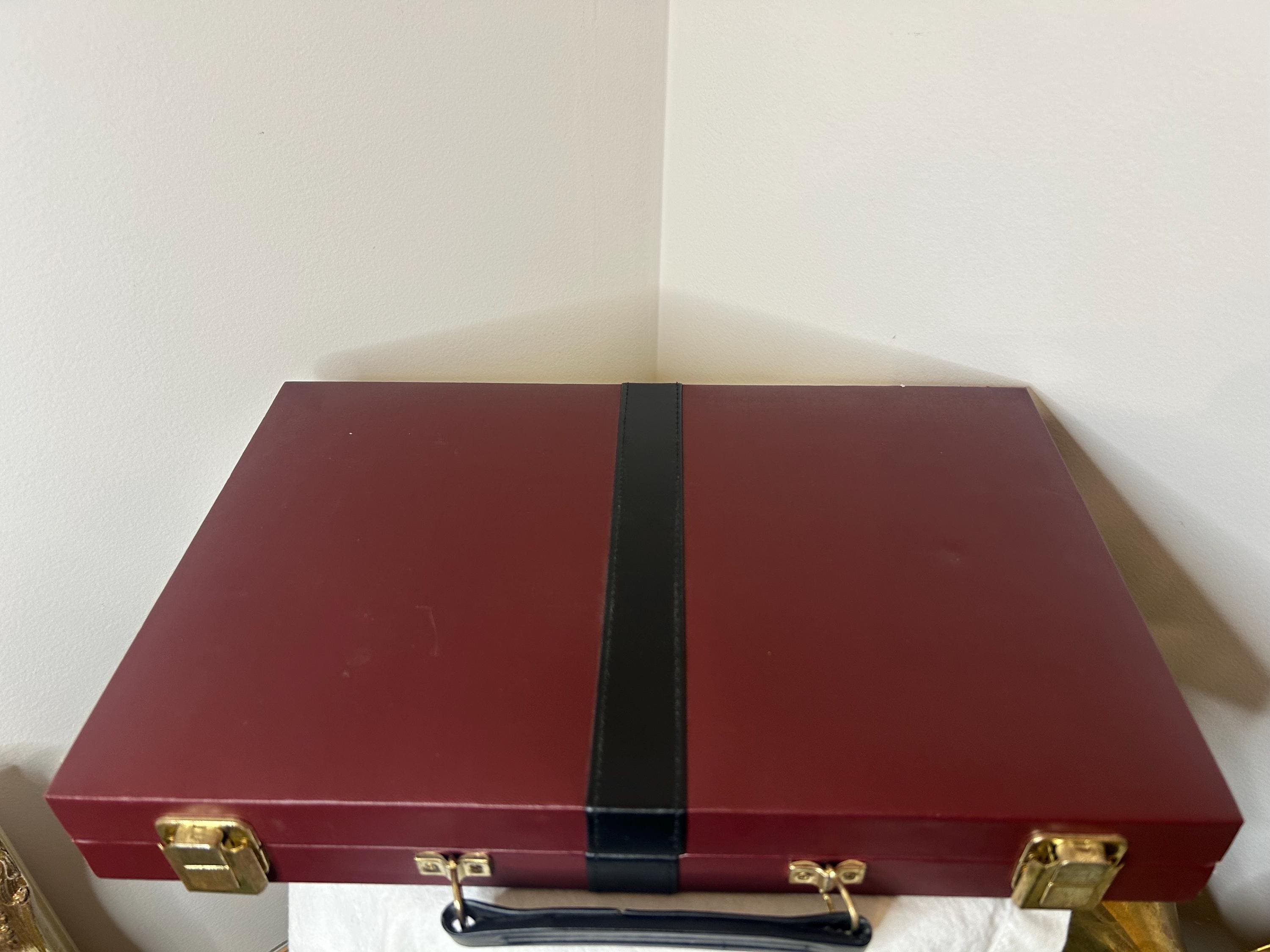 Vintage Travel Backgammon Set Backgammon Board Carrying Case Backgammon ...