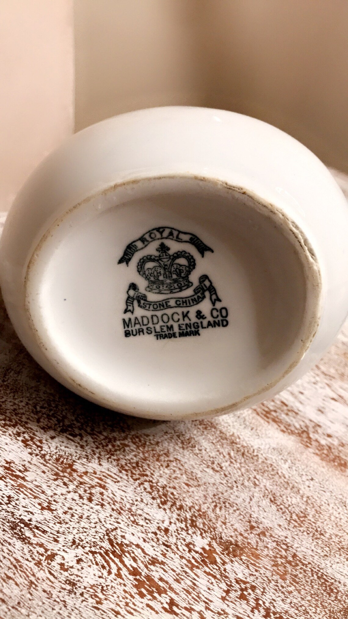 Vintage pitcher Maddock & Co Burslem England Royal Stone China Etsy