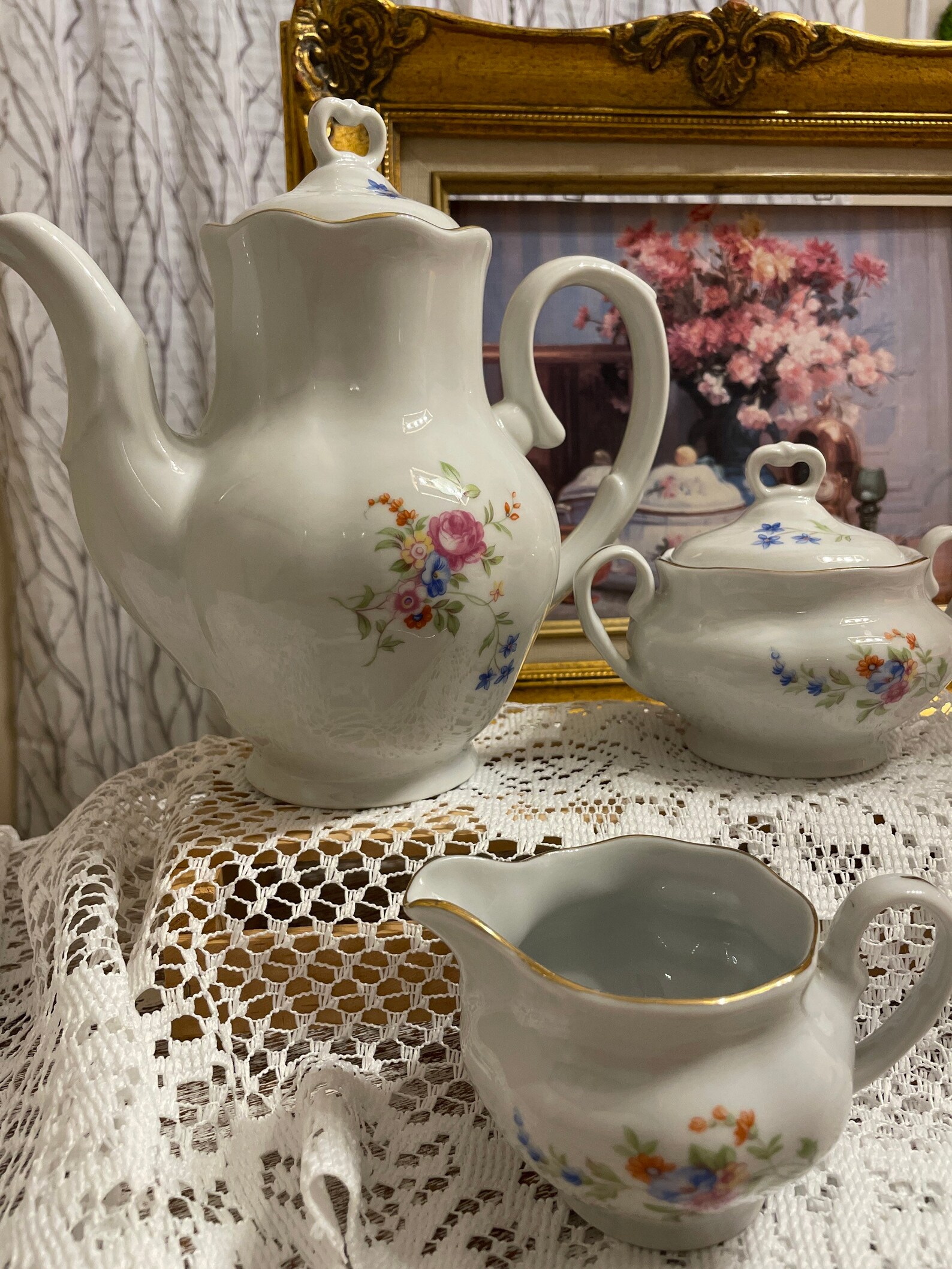 Vintage Jarolina Karolina made in Poland teapot creamer and Etsy