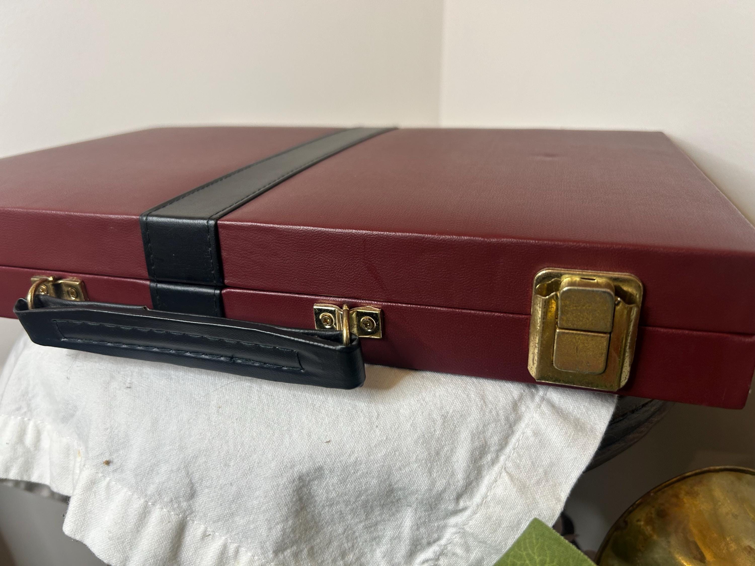 Vintage Travel Backgammon Set Backgammon Board Carrying Case Backgammon ...