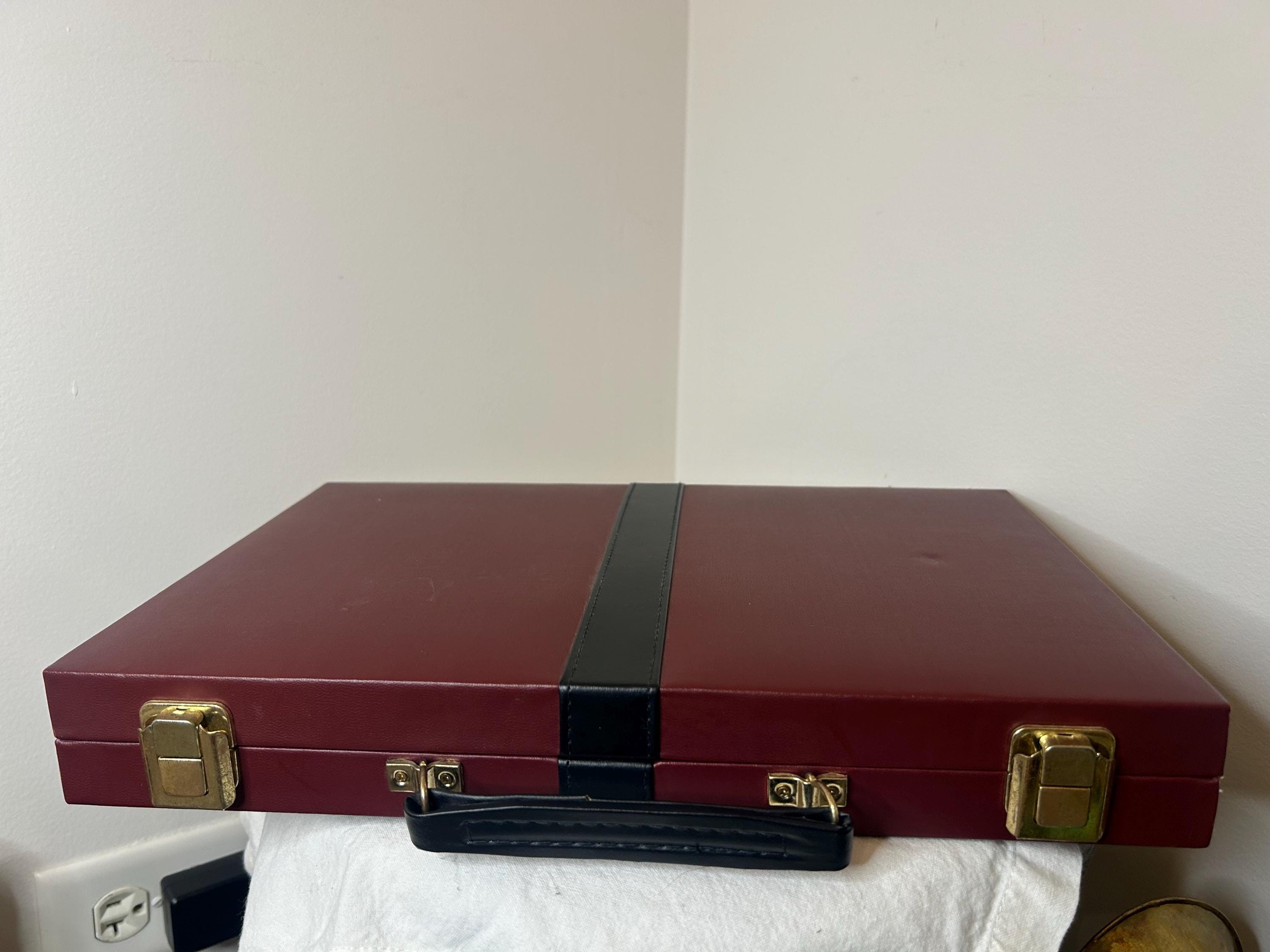Vintage Travel Backgammon Set Backgammon Board Carrying Case Backgammon ...