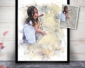 Custom Watercolor From Photo, Travel Memories, Memory Gift, Make My Photo, Photo To Painting, Personalized Watercolor, Custom Painting