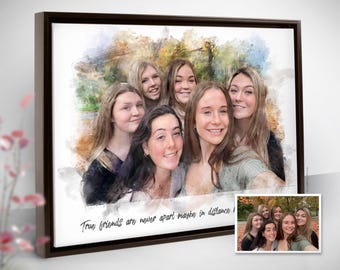 Best Friends Gifts, Personalized Gift, Portrait Fom Photo, Gift For Best Friend, Gift For Her, Birthday Gift, Gifts For Boyfriend, Present