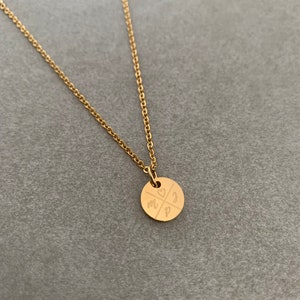 Personalisierte Kette 10mm mini Plättchen mit Gravur in Edelstahl Familie / Best Friends Farbe wählbar Silber / Gold/ Roségold zdjęcie 10