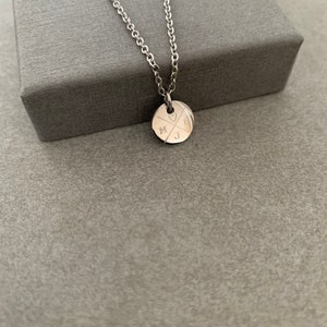 Personalisierte Kette 10mm mini Plättchen mit Gravur in Edelstahl Familie / Best Friends Farbe wählbar Silber / Gold/ Roségold zdjęcie 9