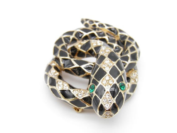 Vintage Ciner Snake Brooch