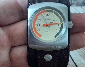 Diesel DZ2022 Men s Watch Leather Bracelet Diesel Watch Vintage Diesel Men s Watch Etsy