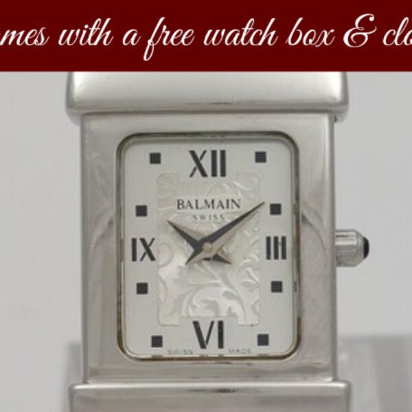 Pierre Balmain 2151, Pierre Balmain Women's watch, Vintage Pierre Balmain Women's watch, Silver ladies watch, Swiss made, Stainless steel