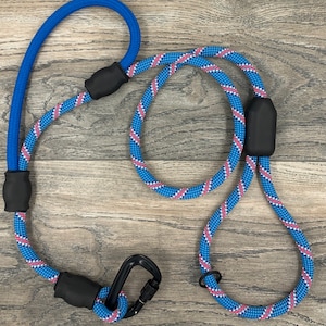 Trainingslijn met controle-/verkeershandgreep, touwriem, klimtouwriem, aangepaste riem, hondenriem
