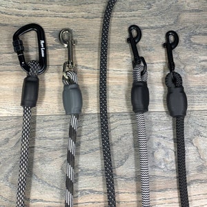 Handmade Climbing Rope Dog Leash: Heavy Duty Carabiner