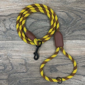 Rope Leash, Pro Climbing Rope Dog Leash, Lead - Gold Dog Leash, Climbing Rope Dog Leash, Leash for dog, Dog Leash,  Rope Leash, Custom order