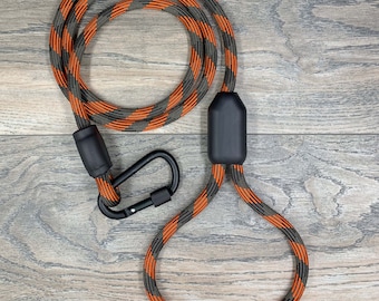 Handmade Climbing Rope Dog Leash: Heavy Duty Carabiner