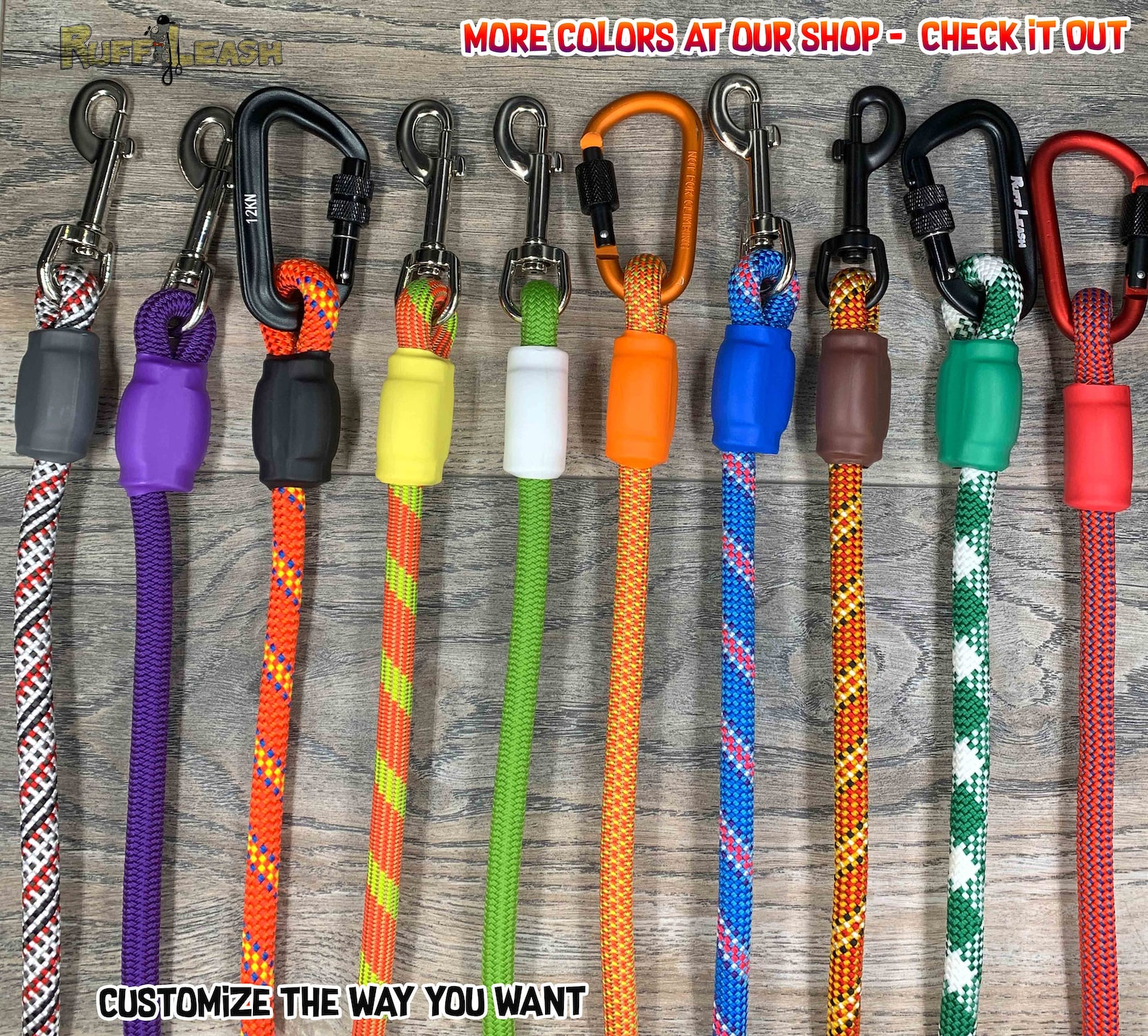 Dog Leash Replacement Clamp Covers Climbing Rope Dog Leash Etsy