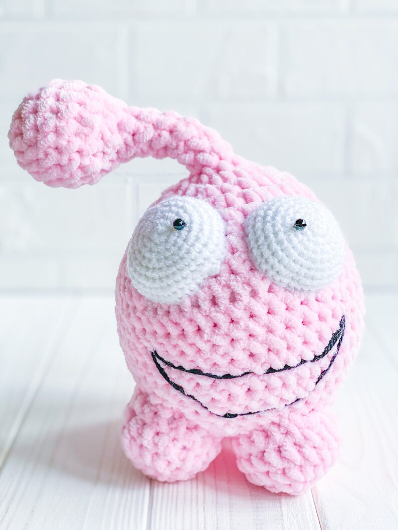 MONSTER Om Nom Fantasy Plush Toy Mini Crochet Stuffed | Etsy