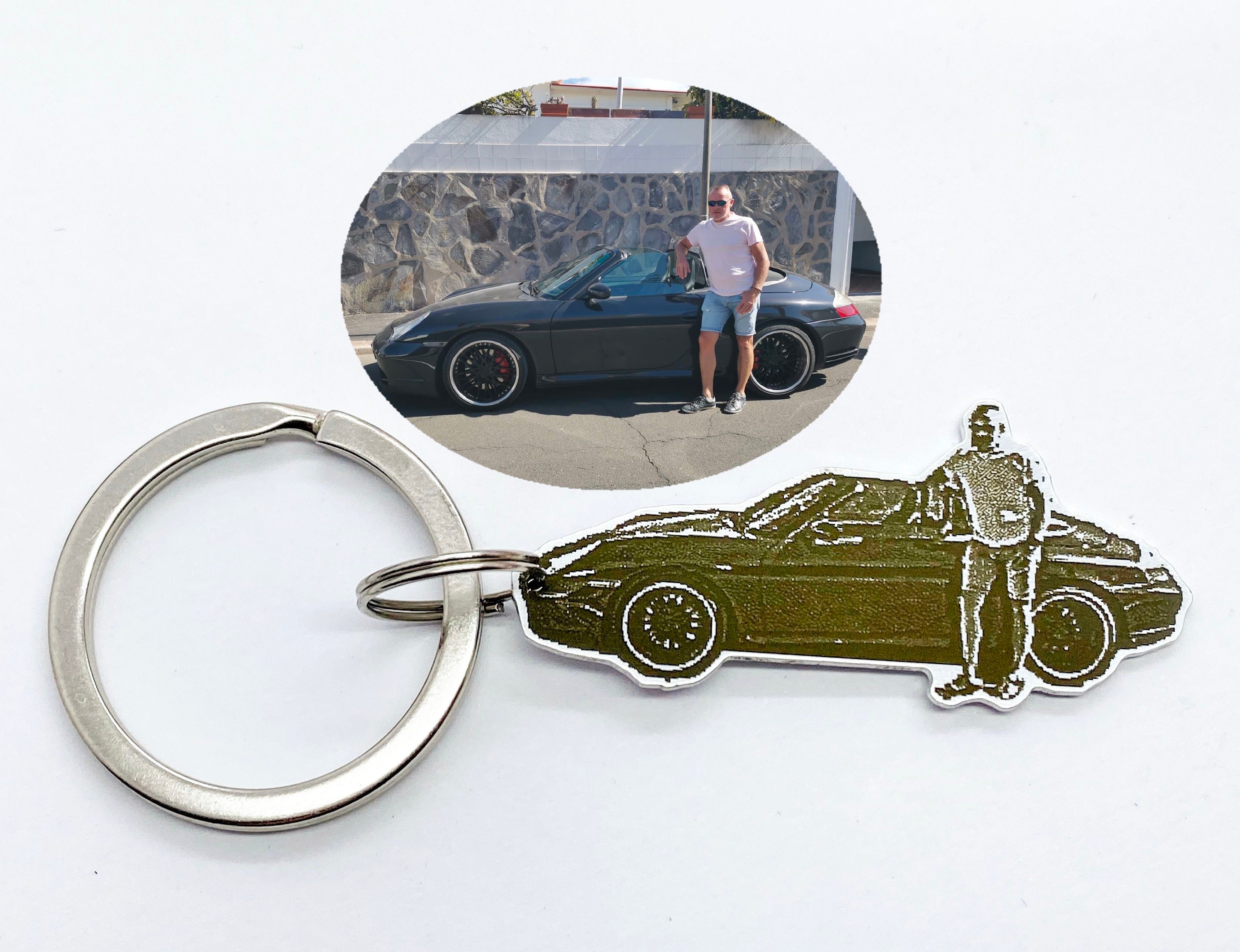 Car Key Chain Photo Keychain Personalized Car Keychain | Etsy