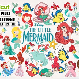 Download Little Mermaid Svg Etsy SVG Cut Files