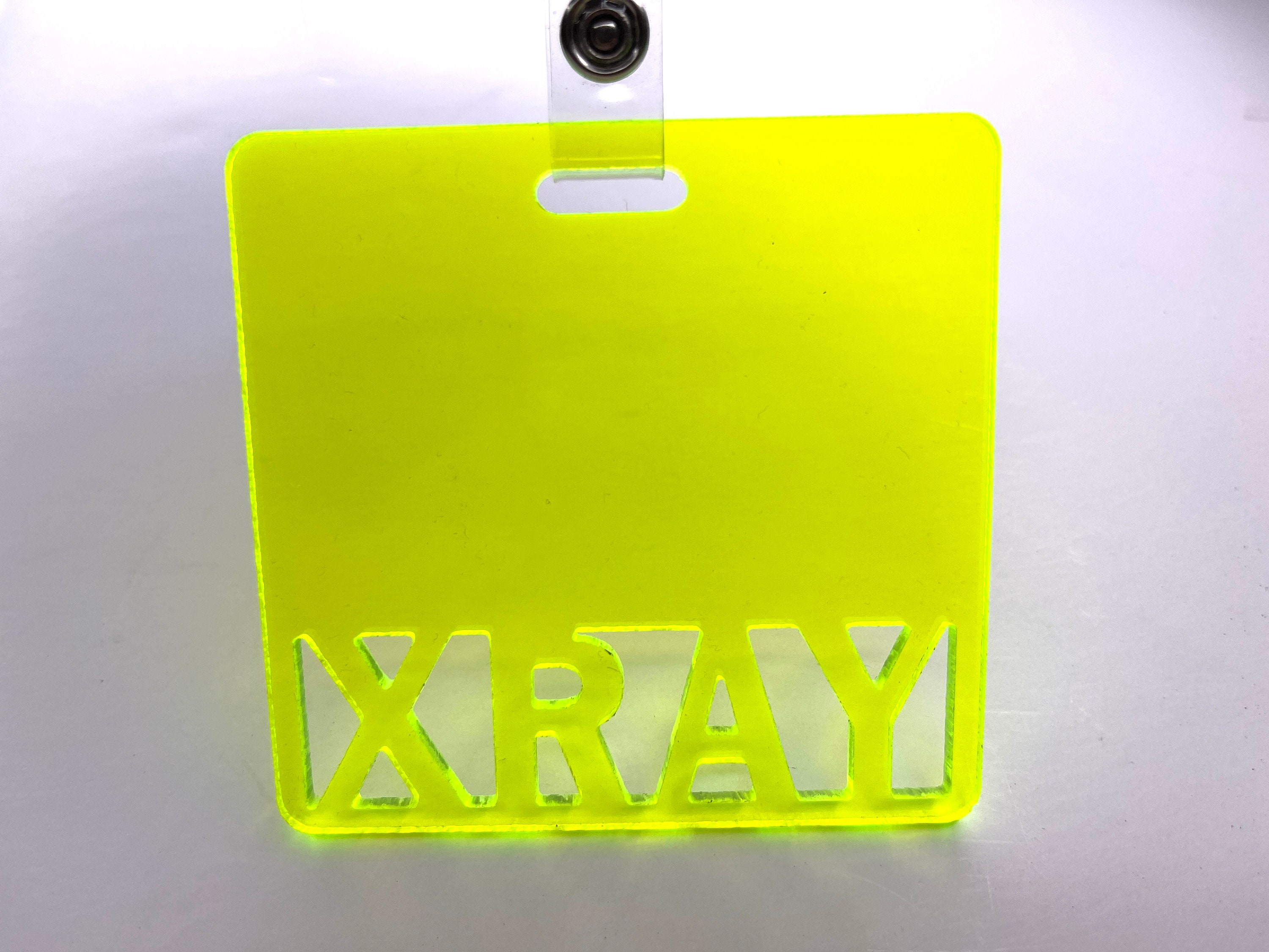 Acrylic Glitter Marker Parker - Xray Marker Holder - Acrylic Badge - Radiology Marker Parker - Xray Holder - Xray Marker Badge Badge Buddy