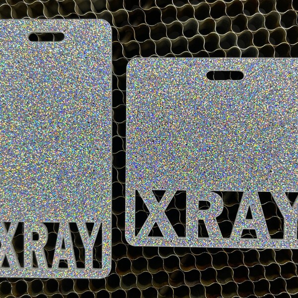 Acrylic Glitter Marker Parker - Xray Marker Holder - Acrylic Badge - Radiology Marker Parker - Xray Holder - Xray Marker Badge - Badge Buddy