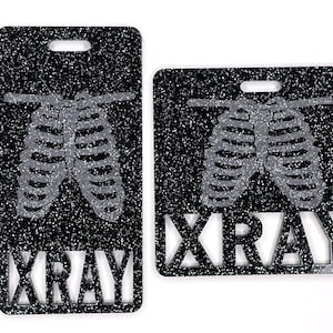 Acrylic Glitter Marker Parker - Xray Marker Holder - Acrylic Badge - Radiology Marker Parker - Xray Holder - Xray Marker Badge Badge Buddy