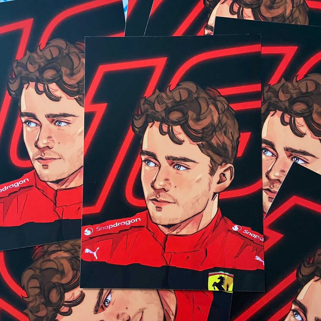 Charles Leclerc Art Print Etsy