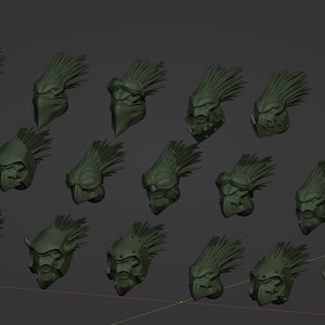 Or&#39;Root Short Quilled Barbarian Kreative Kraniums