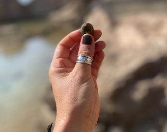 Bague argent massif 925- Bague argent large- Bague anneau large en argent- Sterling silver ring- Anillo plata de ley- Anneau argent massif