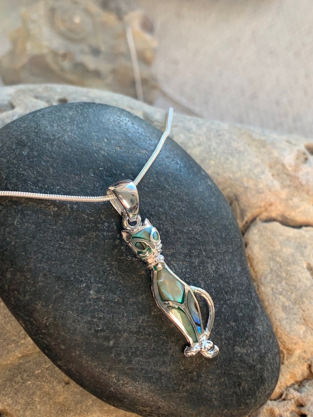 Pendentif en argent 925 et topaze impériale