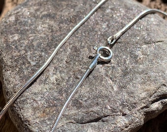 925 Sterling Zilveren Serpentine Schakelketting | Zilveren Halsketting voor Hanger 41cm tot 71cm