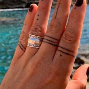 925 solid silver ring- Wide silver ring- Wide silver ring- Sterling silver ring- Anillo plata de ley- Solid silver ring