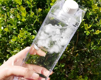 Milk Carton Acrylic Water Bottle