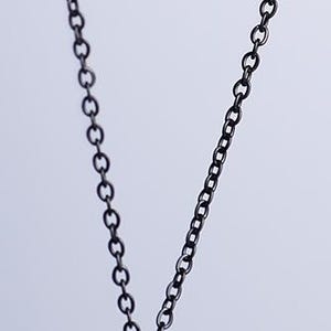 Engraved Initial Tag Necklace for Men: Minimalist Steel Bar Necklace image 16