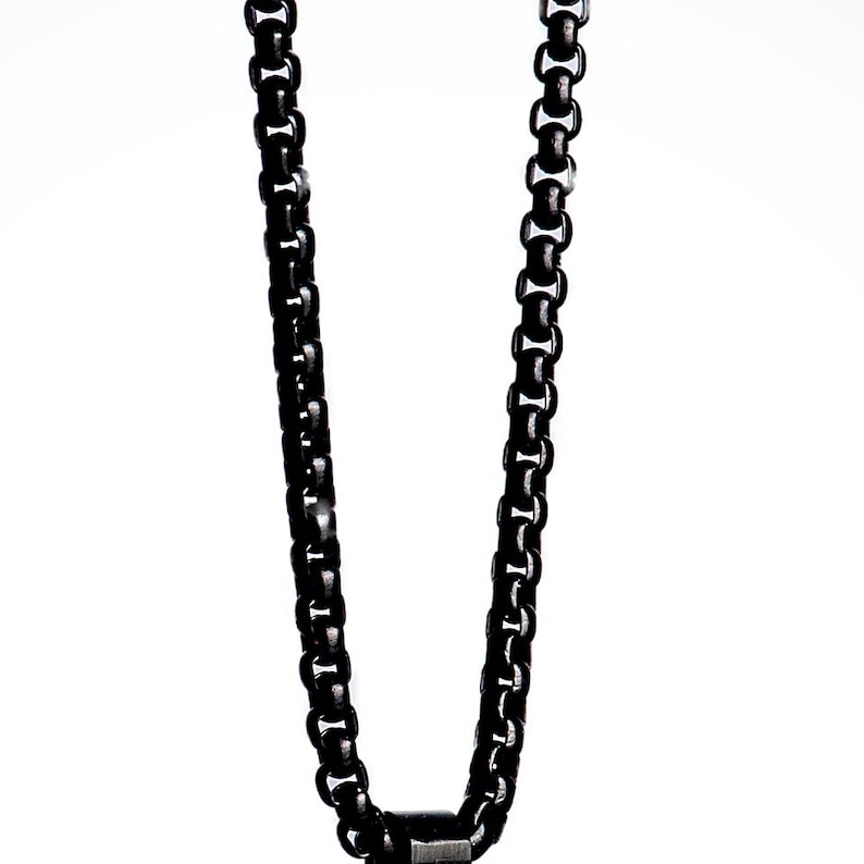 Engraved Initial Tag Necklace for Men: Minimalist Steel Bar Necklace image 20