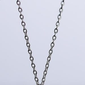 Engraved Initial Tag Necklace for Men: Minimalist Steel Bar Necklace image 17