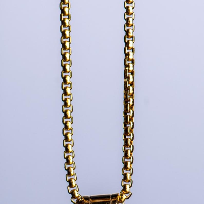 Engraved Initial Tag Necklace for Men: Minimalist Steel Bar Necklace image 18