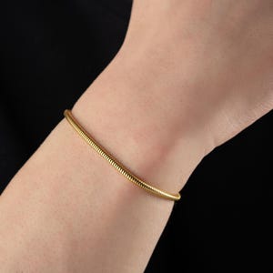 Pulsera de cadena de serpiente de oro, regalo personalizado para él, pulsera de acero, regalo de aniversario para hombres, regalo personalizado para novio, regalo de Navidad para papá