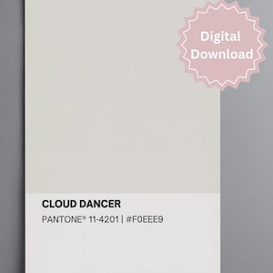 Cloud Dancer-printset 2026 kleur van het jaar (digitale download)