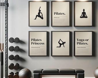 Home Gym Wall Art Set: Motivational Fitness Posters (Digital Download)