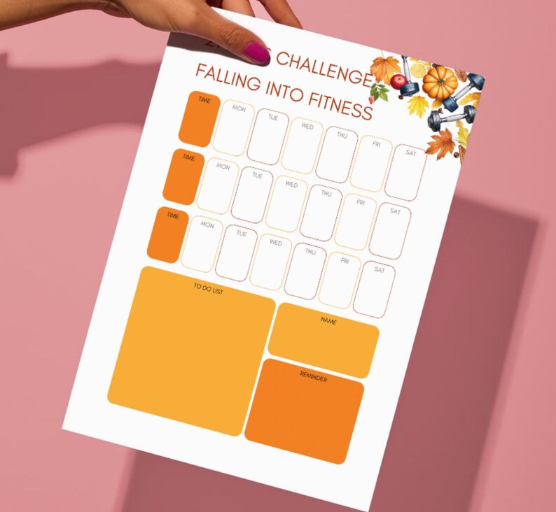 21-day Fall Pilates Planner: Workout Tracker Printable (A4/A5 Digital Download) - Etsy
