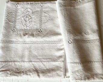 French Napery A C monogrammed